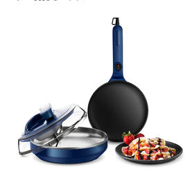 摩飞薄饼机MR1266蓝色电饼铛薄饼机烙饼机