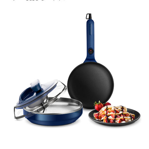 摩飞薄饼机MR1266蓝色电饼铛薄饼机烙饼机 商品图0