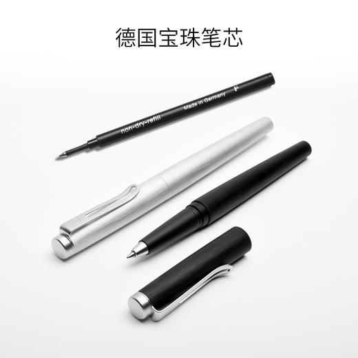 文采ANGLE 锋度原子笔/配P900F/0.8黑色G2原子笔芯/K1012-B0159B/黑色拉丝/沙铬圆珠笔办公商务学生文具 商品图3