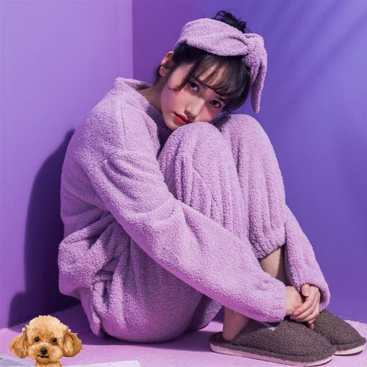 【好物】芭莎小泰迪冬季家居服套装 均码 多色可选 商品图0