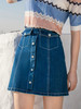 欧芮儿夏新款高腰显瘦牛仔半身裙女百搭短裙洋气口袋包臀裙 商品缩略图0