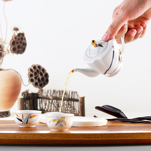 陶园梦竹韵茶具4件套功夫茶套装家用办公 商品图3