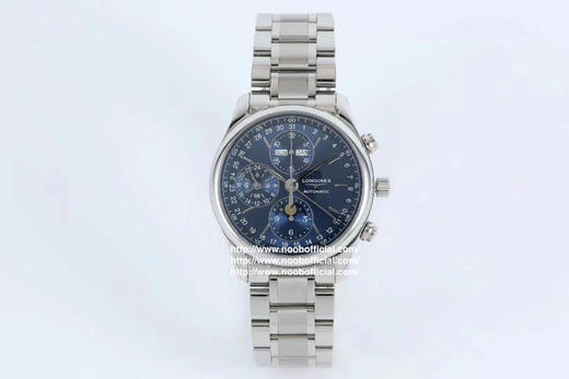 TW浪琴名匠月相八针V4版一：升级星期和月份和原装一样，原装字体比较细，而且对比J和A的字体明显。二：升级月相为烫金，2个月亮和13个星星。市面做的最亮最像 商品图0