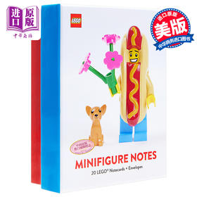 【中商原版】LEGO Minifigure Notes 英文原版 乐高人仔便签纸 趣味礼品 LEGO