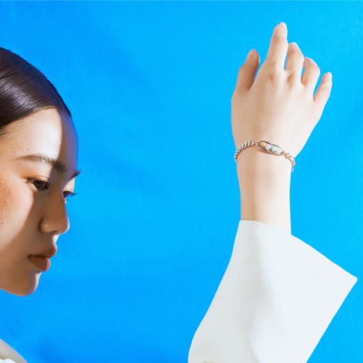 福豆纯银翡翠手链（福禄寿喜） 商品图1