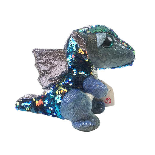 TY凯特-蓝色亮片龙生日公仔礼物玩具 商品图1