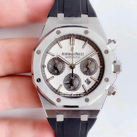 JH精品  皇家橡树系列26331OR计时码表，采用同正品一致（6字位小秒）7750计时机芯，316精钢表壳通过拉丝和部分抛光打磨处理之后