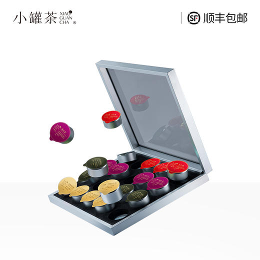 小罐茶 礼盒 大红袍/铁观音/滇红/普洱熟茶/茉莉花茶/白毫银针/小罐茶金罐经典拼装 金罐/银罐礼盒送亲朋贵客领导 商品图4
