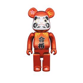 Bearbrick电镀红色达摩 400%