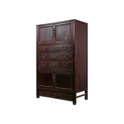 华伦古典家具 古董书柜 中式柜 带抽屉收纳 储物柜多 功能柜 商品图0