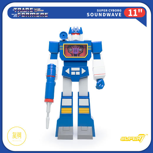 现货 Super7 变形金刚 声波 G1版 Super Cyborg 潮玩摆 Transformers Soundwave G1 商品图1