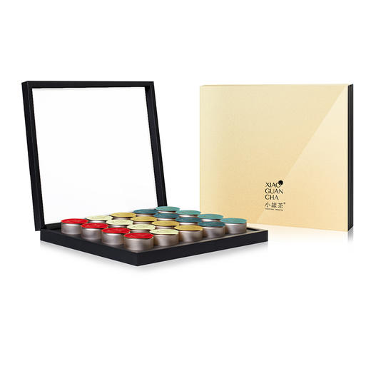 小罐茶 礼盒 大红袍/铁观音/滇红/普洱熟茶/茉莉花茶/白毫银针/小罐茶金罐经典拼装 金罐/银罐礼盒送亲朋贵客领导 商品图2