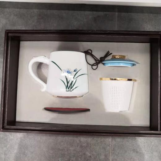 手绘世外桃源马克杯/竹叶杯 商品图0