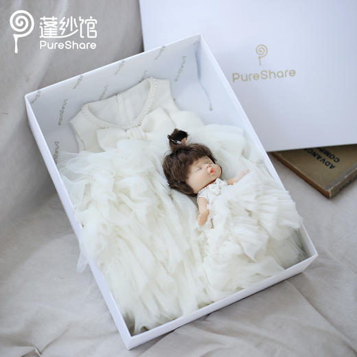 pureshare 生日礼服包装礼盒 可配娃娃 可放裙子精美周岁生日礼盒 商品图1