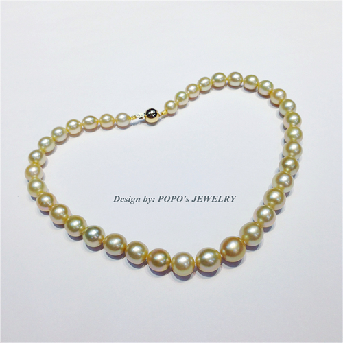 【每日特选】南洋金珠珍珠项链