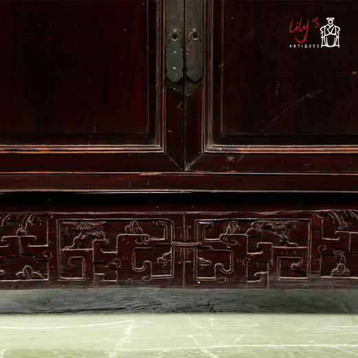 华伦古典家具 古董书柜 中式柜 带抽屉收纳 储物柜多 功能柜 商品图3