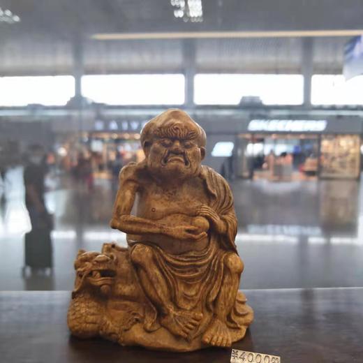 伏虎竹雕摆件 11*9cm 商品图0