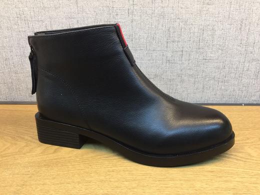 豪行2019春季新品时尚休闲真皮低跟女单靴短靴29100025专柜正品 商品图1