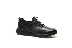 豪麟名鞋奥莱都彭都彭男鞋织物+牛皮革休闲鞋E29110103黑色  原价3260元