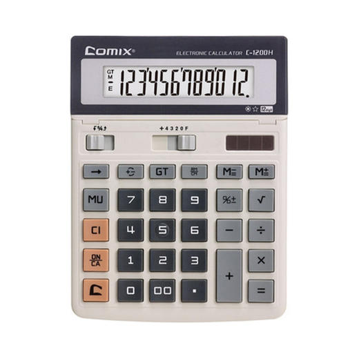 齐心计算器C-1200H办公用品学生用多功能 商品图0