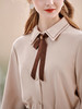 【双11提前购】欧芮儿卡其色长袖衬衫女春季新款宽松显瘦磨毛气质设计感小众上衣 商品缩略图1