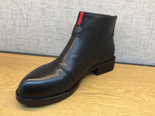 豪行2019春季新品时尚休闲真皮低跟女单靴短靴29100025专柜正品 商品图2