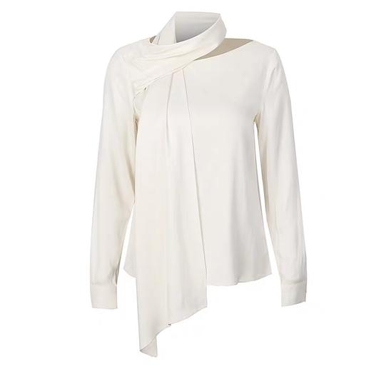 飘带围巾露锁骨上衣 商品图1