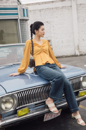 吸睛的芒果莫吉托上衣！既显优雅又勾勒身姿~