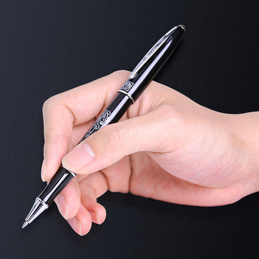 毕加索宝珠笔/PS-606BA/纯黑商务礼品男女士签字笔 商品图2