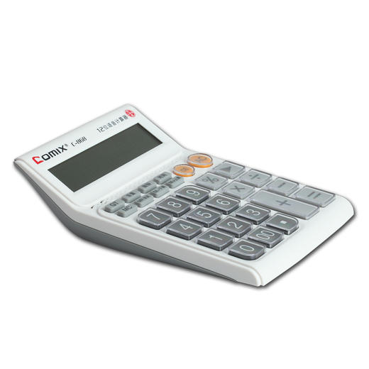 齐心舒视语音王计算器C-868/白色办公用品学生用多功能 商品图1