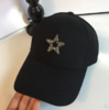 法国2020秋冬新款帽子女M标黑色棒球帽时尚鸭舌帽户外百搭防嗮帽 商品缩略图2