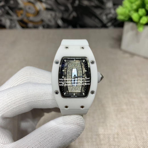RichardMille理查德•米勒（女款陶瓷系列）RM 07-01 WHITE CERAMIC DIAMONDS🇫🇷精准走时节拍28800尺寸 搭配专柜正品一致的天然陶瓷 31mmX45mm 商品图8