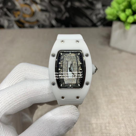 RichardMille理查德•米勒（女款陶瓷系列）RM 07-01 WHITE CERAMIC DIAMONDS🇫🇷精准走时节拍28800尺寸 搭配专柜正品一致的天然陶瓷 31mmX45mm 商品图3