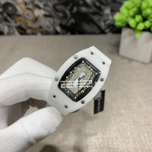 RichardMille理查德•米勒（女款陶瓷系列）RM 07-01 WHITE CERAMIC DIAMONDS🇫🇷精准走时节拍28800尺寸 搭配专柜正品一致的天然陶瓷 31mmX45mm 商品图2