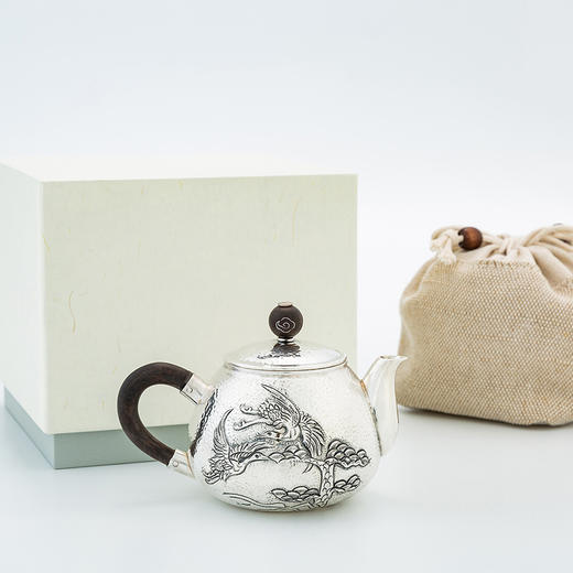 雕刻工艺手工银壶泡茶壶（图案多款，请以实物为准） 商品图4