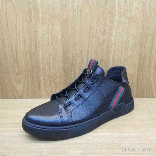 2019豪行秋冬新款专柜单鞋19347551纯皮真皮时尚休闲男鞋正品 商品图0