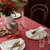 摇摆马桌布红色桌布新年主题帆布餐桌布长方形加厚英式下午茶过年茶几台布 商品缩略图1