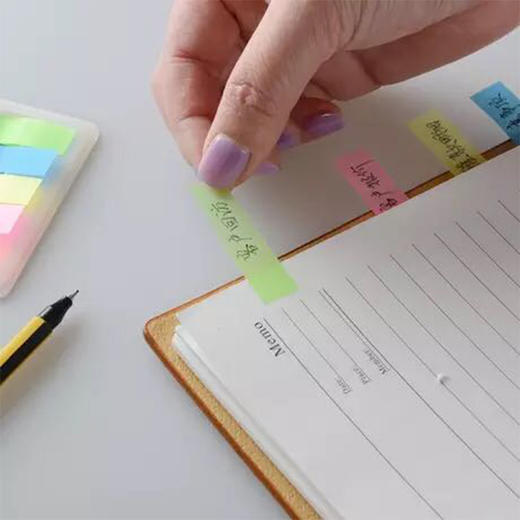 齐心荧光指示标签D6017便签纸易事贴索引贴 商品图3