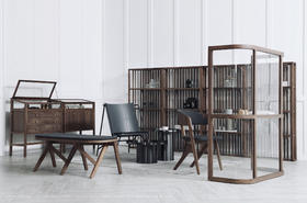 这样的胡桃木书房组合，让你爱上阅读