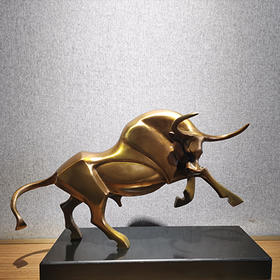 牛气冲天铜器铜摆件