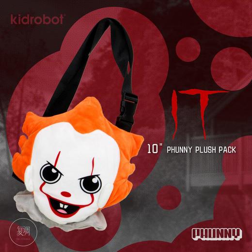 现货 Kidrobot 小丑回魂 腰包 Pennywise Phunny 毛绒 商品图0
