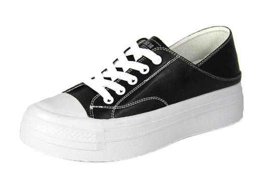 豪行秋款20337709一脚蹬爆款增高小白鞋透气百搭厚底白鞋运动板鞋 商品图1