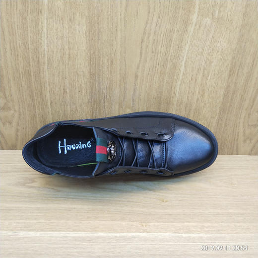 2019豪行秋冬新款专柜单鞋19347551纯皮真皮时尚休闲男鞋正品 商品图3