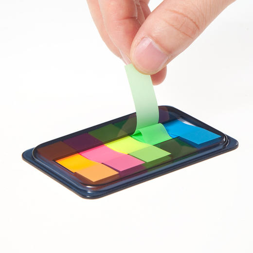 齐心荧光膜抽取式标签D7012便签纸易事贴索引贴 商品图4