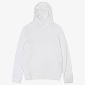 施莱德 纯棉 白色运动连帽卫衣套头衫 特惠 Z-6709