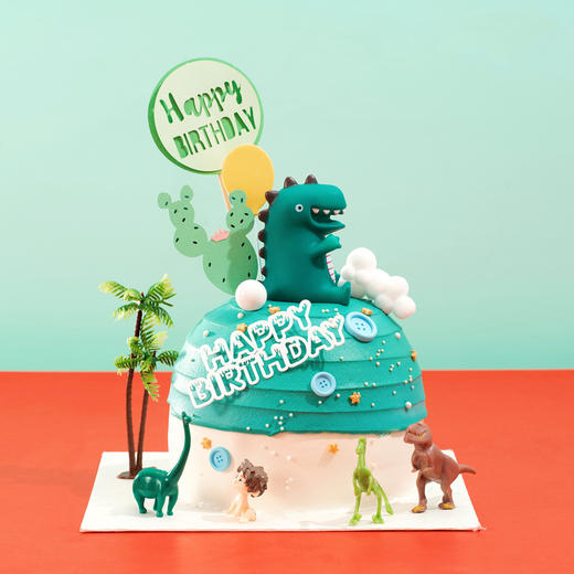 多彩童年系列 可爱小恐龙 · 奶油蛋糕 （打车配送需下楼自提） 商品图1