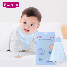 【开丽】婴儿咬咬兜牙胶咬巾二合一