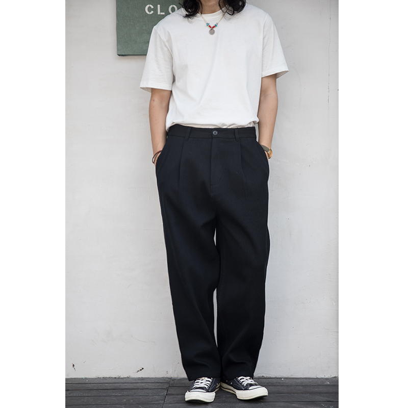 Indigohood/黑色剑道西裤