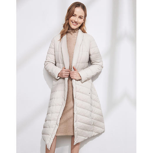 EITIE爱特爱秋冬新款宽松舒适百搭收腰显瘦薄款羽绒服外套女5811504 商品图8