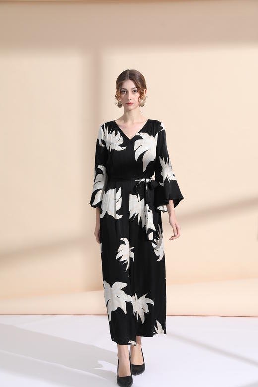 简约慵懒风连体裤（附腰带） 商品图1